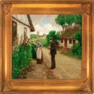 A Chat At The Old Peasant House
