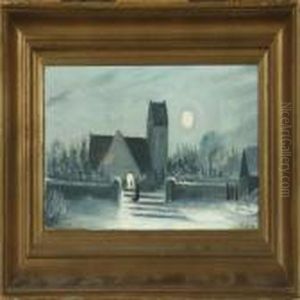 Winter Scenery With Church