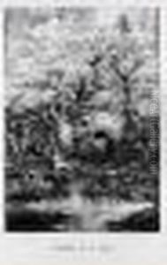 La Comedie De La Mort. 1854. Lithographie. 218 X 152. Van Gelder 84. by Rodolphe Bresdin