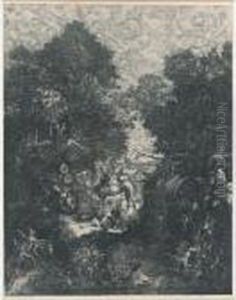 Le Bon Samaritain (van Gelder 100) by Rodolphe Bresdin
