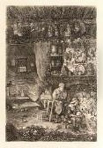 Interieur Flamand; And Frontispiece For Fables Et Contes by Rodolphe Bresdin