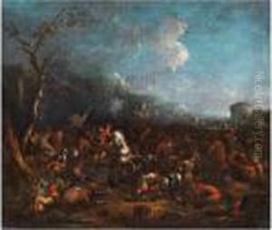 Schlachtenbild by Karel Van Breydel (Le Chevalier)