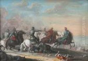 Schlachtenszene Mitturken by Karel Van Breydel (Le Chevalier)