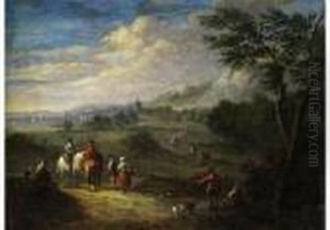 Landschaft Mit Blick Auf Eine Meeresbucht by Karel Van Breydel (Le Chevalier)