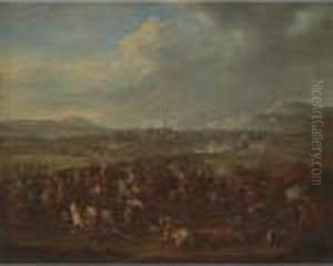 The Siege Of A Town, Possibly Intended To Be The Taking Of Koblenz by Karel Van Breydel (Le Chevalier)