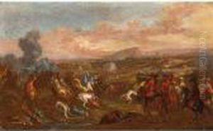 A Cavalry Battle Scene