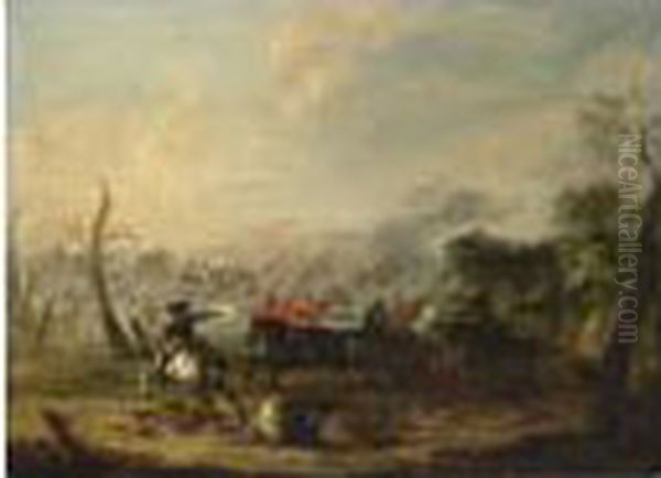 A Cavalry Battle Scene - view 1