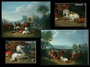Schlacht Zwischen Den Turken Und Den Kaiserlichen by Karel Van Breydel (Le Chevalier)