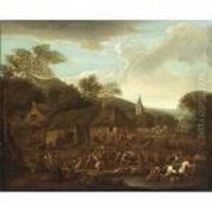 Soldiers Pillaging A Village