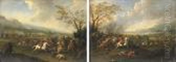 A Cavalry Skirmish - view 1