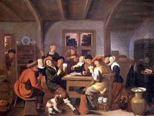 A Happy Party by Jan or Johannes Hals