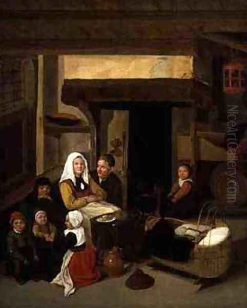 A Family Interior in a Barn - view 1