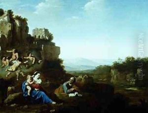 The Holy Family by Jan van Haensbergen