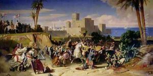 The Taking of Beirut by the Crusaders in 1197 by Alexandre-Jean-Baptiste Hesse