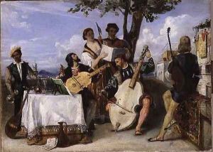 The Venetian Concert by Alexandre-Jean-Baptiste Hesse