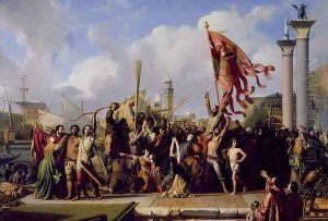 The Triumph of Pisani by Alexandre-Jean-Baptiste Hesse