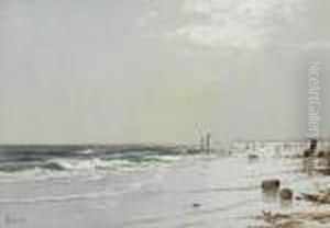 New England Beach Scene by Alfred Thompson Bricher