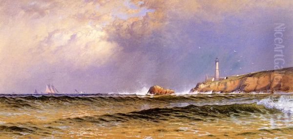 Coastal Scene With Lighthouse - view 1
