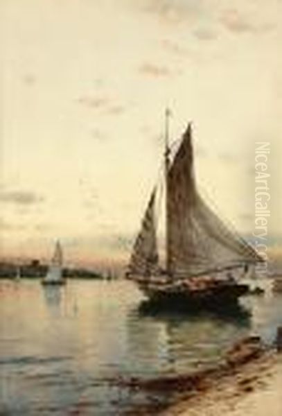 Sail Boats In Harbor - view 1