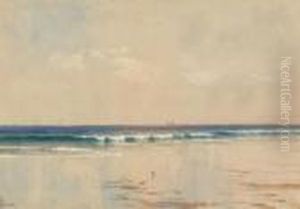 Coastline With Distant Ships by Alfred Thompson Bricher