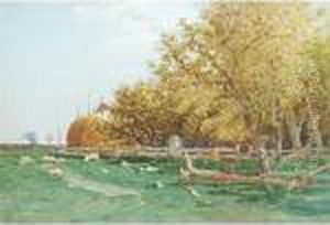 Farm In Southampton, Long Island by Alfred Thompson Bricher