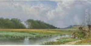 On The Meadows Of Old Newburyport by Alfred Thompson Bricher