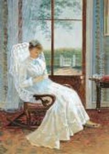 Portrait Of Alice Bricher by Alfred Thompson Bricher