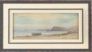 Boat Along The Shoreline by Alfred Thompson Bricher