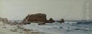 Low Tide In Arocky Shore by Alfred Thompson Bricher