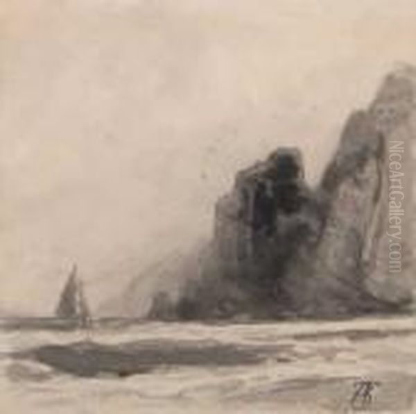 Sailboat And Shoreline - view 1