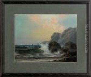 Pastel Coastal Scene by Alfred Thompson Bricher