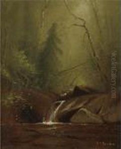 Falls Near Shokan, New York by Alfred Thompson Bricher