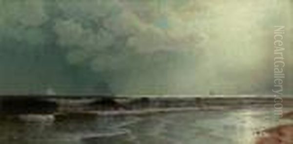 Seascape At Dusk - view 1