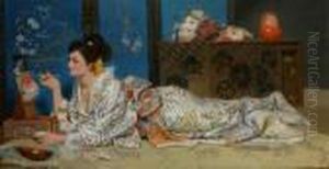 The Mask Painter by Alfred Thompson Bricher