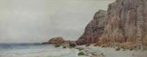 Ashburton Cliff, Grand Manan, New Brunswick, Canada by Alfred Thompson Bricher
