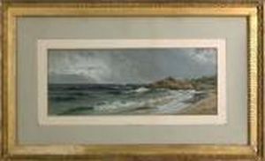 Gouache Coastal Scene by Alfred Thompson Bricher