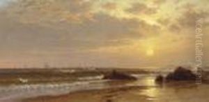 Seascape With Sunset by Alfred Thompson Bricher