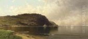 Seascape With Dory And Sailboats