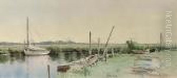 Sailboats In An Inlet - view 1