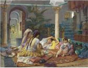 In The Harem by Frederick Arthur Bridgman