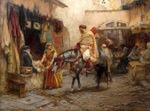 A Street In Algeria by Frederick Arthur Bridgman