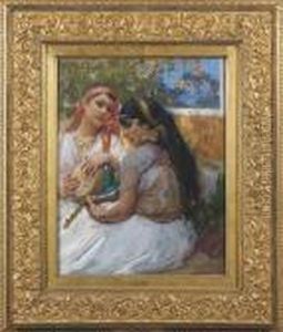 Two Young Algerians by Frederick Arthur Bridgman