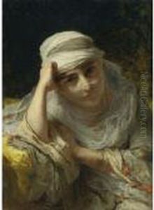 A Constantinople Beauty by Frederick Arthur Bridgman