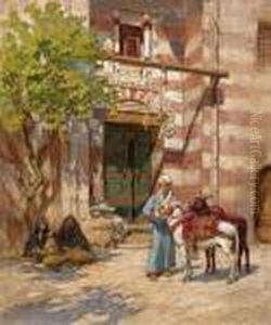 Before The Palace by Frederick Arthur Bridgman