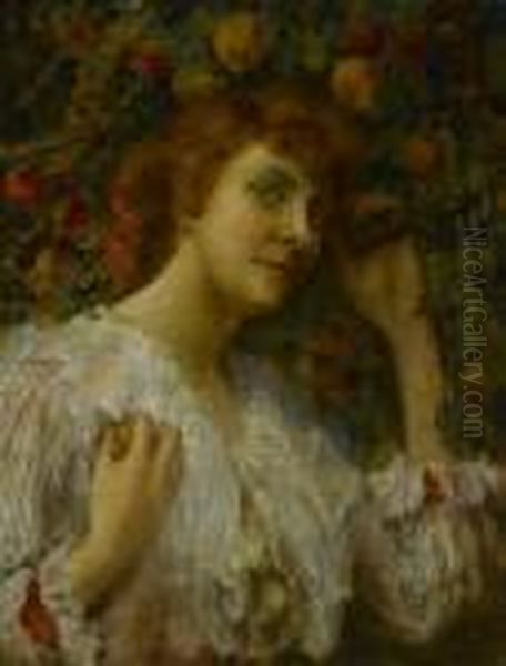 Lady With Peaches - view 1