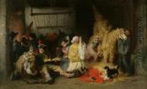 Le Carnaval En Bretagne by Frederick Arthur Bridgman