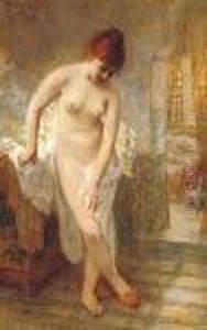 After The Bath by Frederick Arthur Bridgman