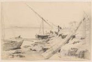 Five Sets Of Egyptian Landscape And Figure Studies by Frederick Arthur Bridgman