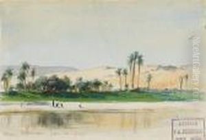 On The River Near Aswan by Frederick Arthur Bridgman
