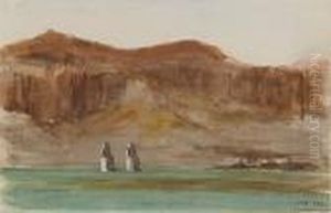 The Colossi Of Memnon At Thebes